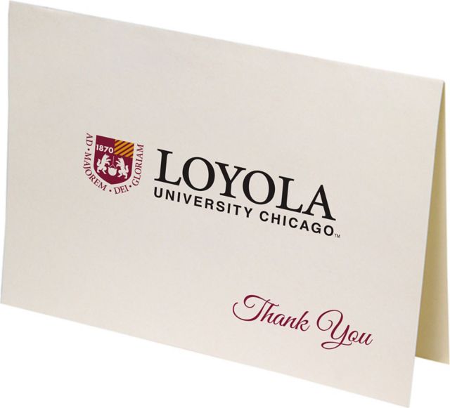 Loyola University Chicago 10 Pack Thank You Notecard