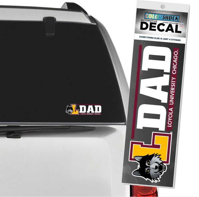 Loyola University Chicago Ramblers Dad Decal