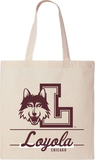 Loyola University Chicago 15 x 16 Canvas Tote Bag