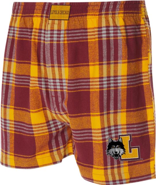 Loyola University Chicago Ramblers Flannel Boxers