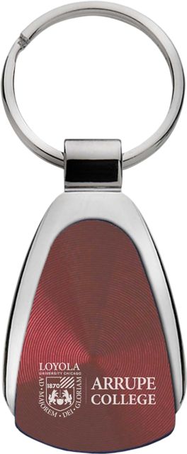 Loyola University Chicago Teardrop Keychain