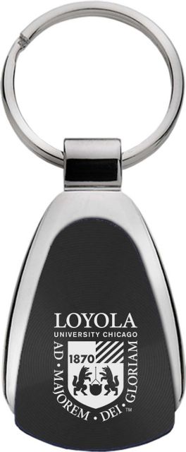 Loyola University Chicago Teardrop Keychain