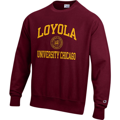 Loyola University Chicago Reverse Weave Crewneck Sweatshirt | Loyola ...