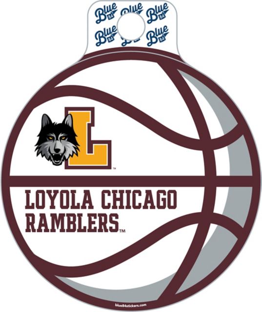 Loyola University Chicago Fullsize Basketball Sticker