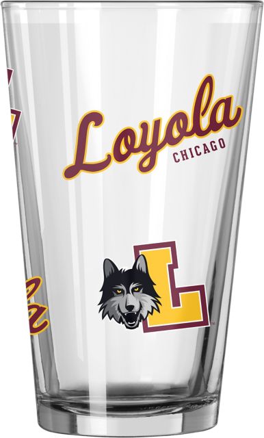 Loyola University Chicago 16 oz. Pint Glass