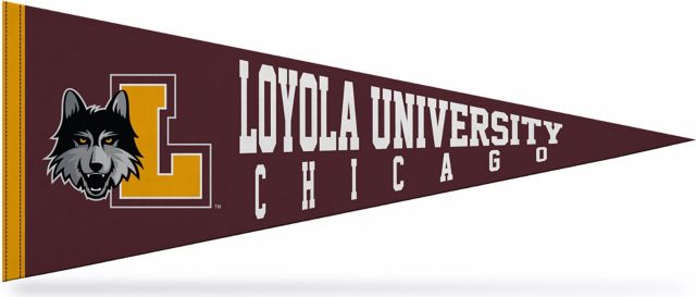 Loyola University Chicago 12"X30" Full Color Pennant