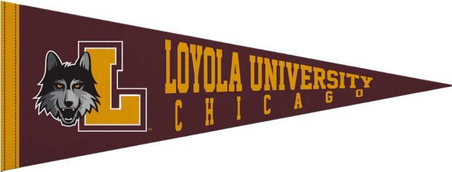 Loyola University Chicago 9"X24" Full Color Pennant