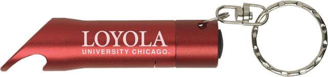 Loyola University Chicago Keychain with Bottle Opener Flashlite