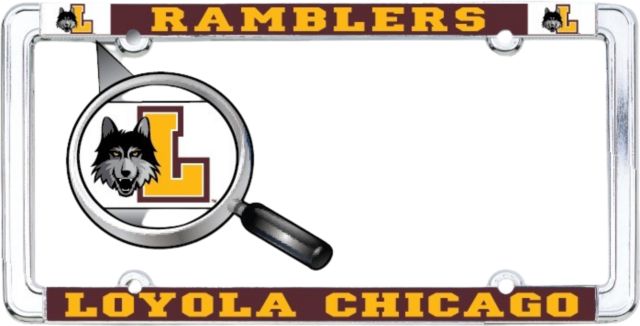Loyola University Chicago Ramblers Thin Dome License Plate Frame
