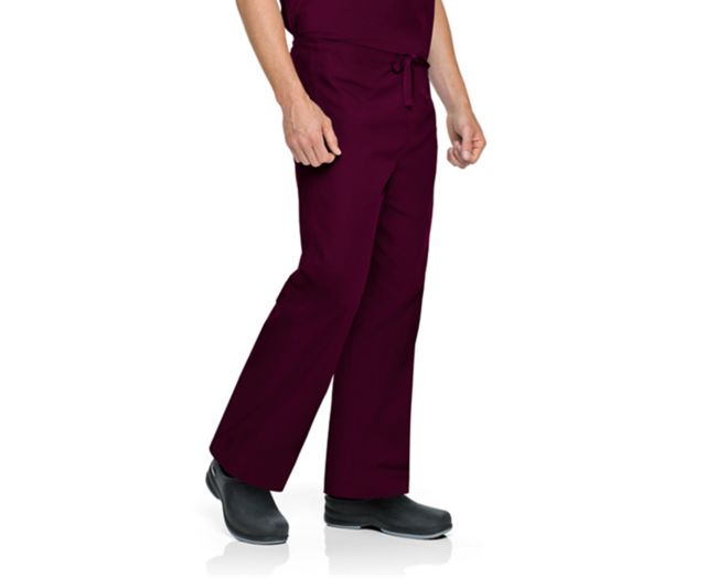 UNISEX SCRUB PANT WINE MED