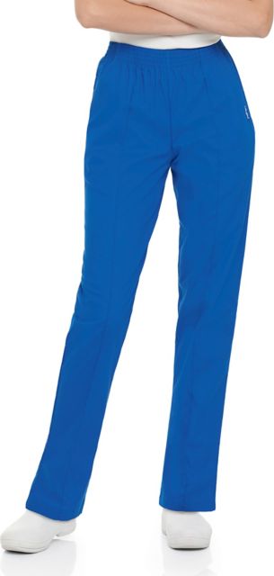 Essentials Women's Tapered-Leg Scrub Pants Royal Blue Xtra Large