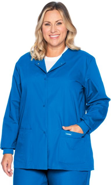 Scrub Jacket Button Up - Royal Blue