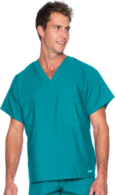 Landau Essentials Unisex 1-Pocket V-Neck Scrub Top - 5XL