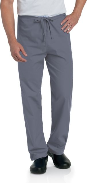 Essentials Unisex Straight-Leg Scrub Pants Steel Grey Small