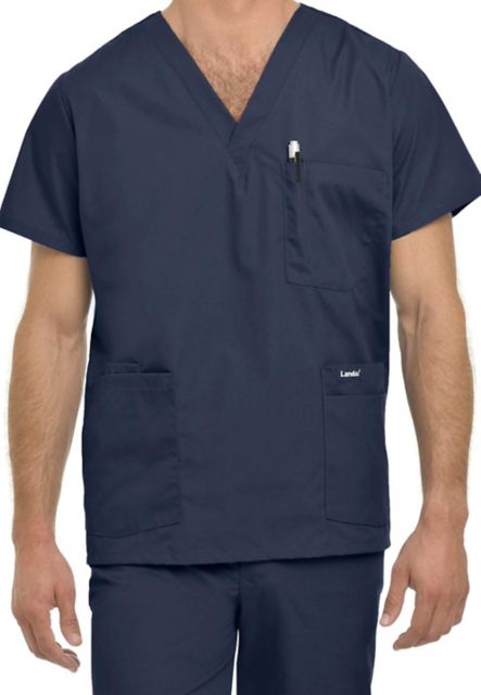 MENS 5 POCKET SCRUB NAVY XXL
