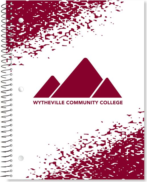Wytheville Community College 70 Sheet 1 Subject Notebook
