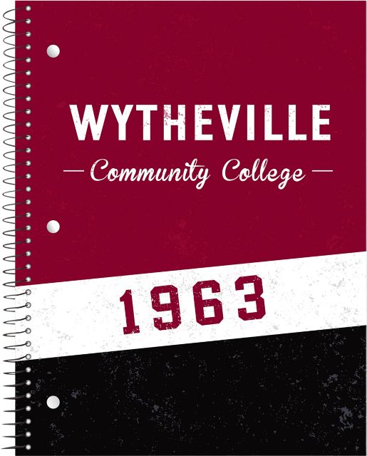Wytheville Community College 70 Sheet 1 Subject Notebook