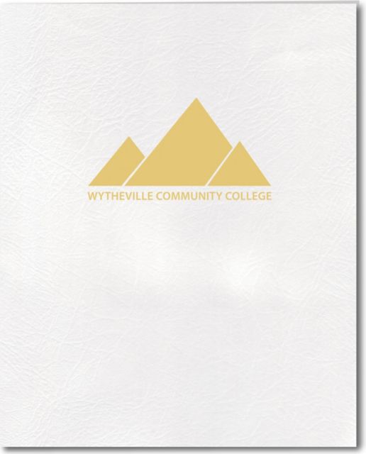 Wytheville Community College 2 Pocket Leatherette Folder