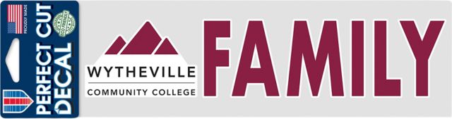 Wytheville Community College 3x10 Family Decal