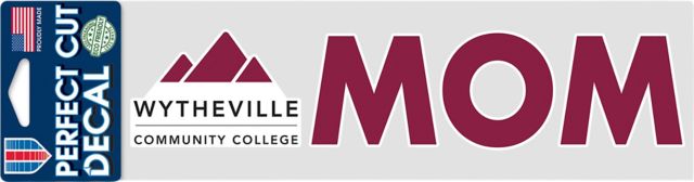 Wytheville Community College 3'' x 10'' Mom Decal