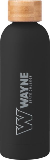 Wayne State College Blair Stainless Steel Bottle w/ Bamboo Lid 17 oz