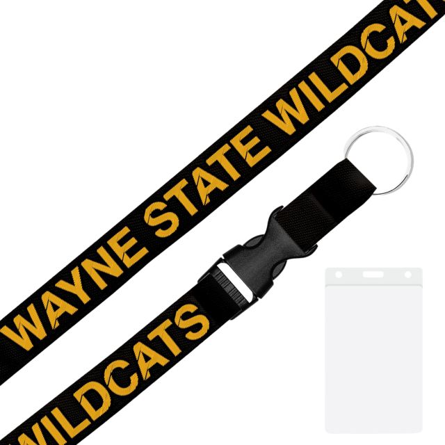 Wayne State College Wildcats 3-4'' Lanyard