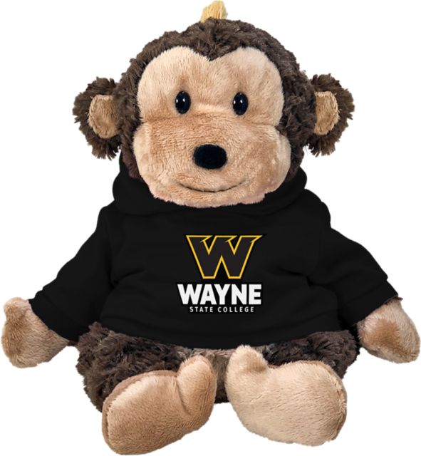 Wayne State College Plush Animal with Hoodie
