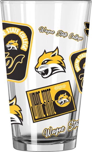 Wayne State College 16 oz. Pint Glass