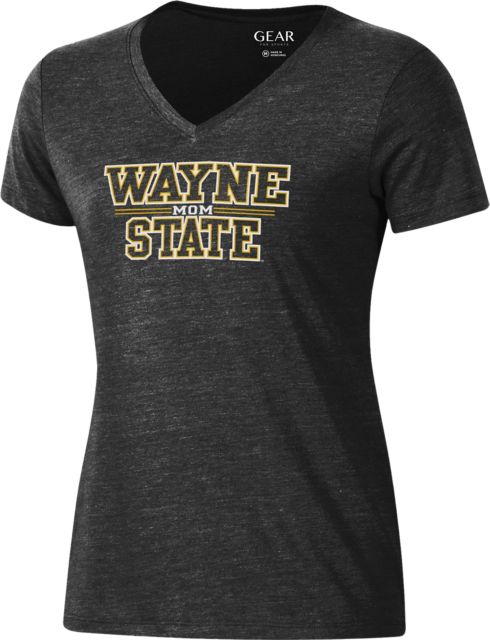 Wayne State College Mom Women's V-Neck Short Sleeve T-Shirt