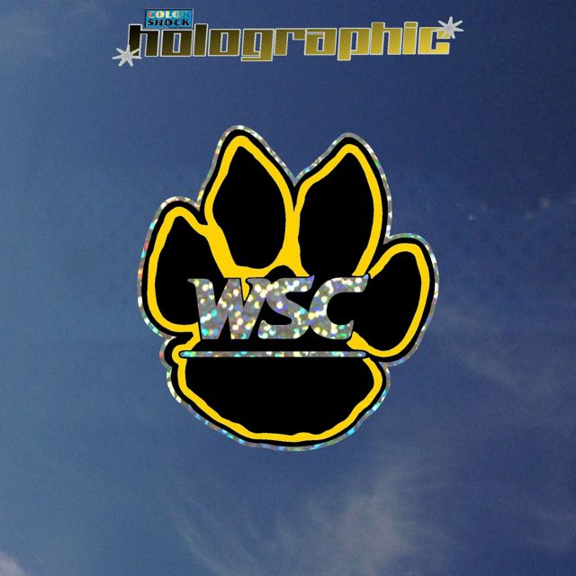 Wayne State College Wildcats Holographic Decal