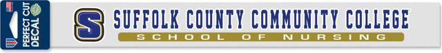 SUNY Suffolk County Community College - Ammerman 2'' x 17'' Perfect Cut Decal