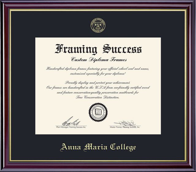 Anna Maria College 11'' x 14'' Windsor Diploma Frame