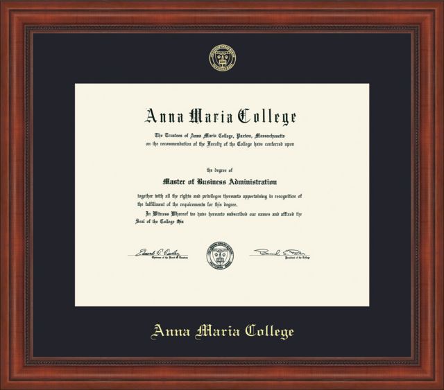 Anna Maria College Diploma Frame