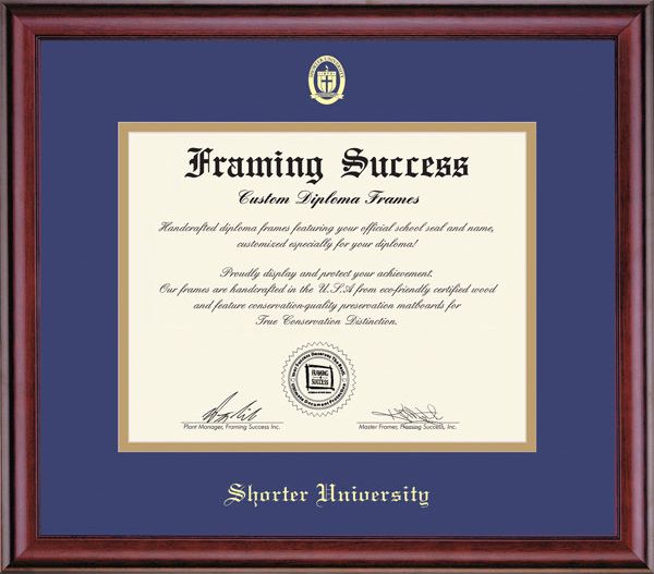 Shorter University 8.5x11  Classic Diploma Frame