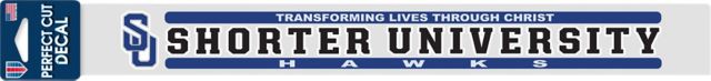 Shorter University 2'' x 17'' Perfect Cut Decal