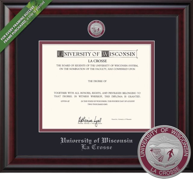 University of Wisconsin - La Crosse School of 8" x 10" Classic Diploma Frame