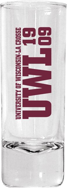 University of Wisconsin - La Crosse 1.5 oz. Collector's Glass