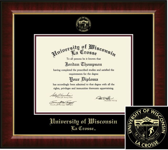 Church Hill Classics Embossed Diploma Frame. Bachelors, Masters, PhD. - ONLINE ONLY