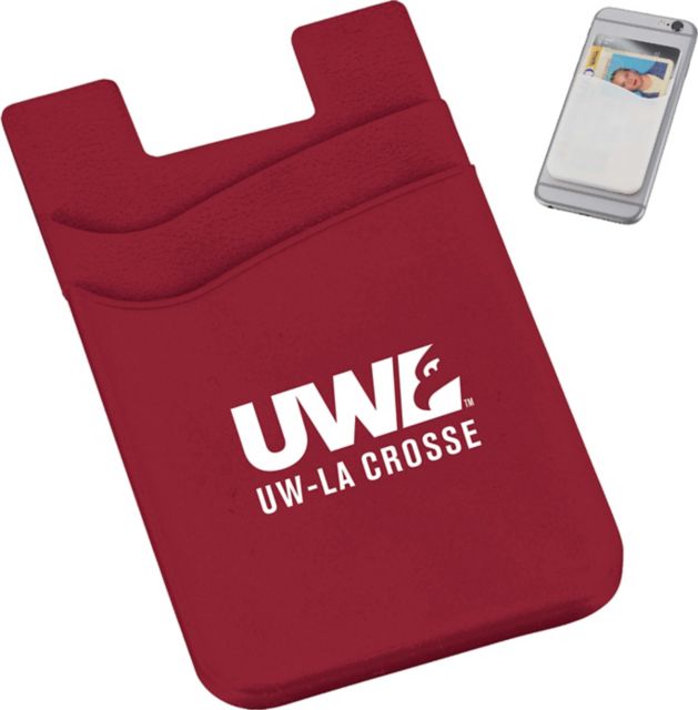 University of Wisconsin - La Crosse 2 Pocket Silicone Card Wallet
