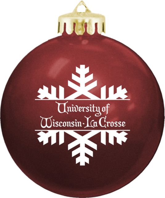 University of Wisconsin - La Crosse Shatterproof Round Ornament