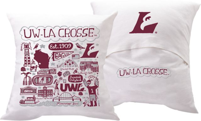 University of Wisconsin - La Crosse Julia Gash 18'' x 18'' Pillow