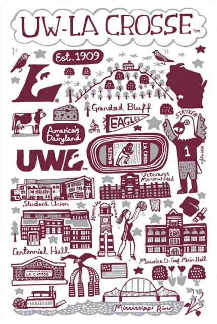 University of Wisconsin - La Crosse 12x18 Poster