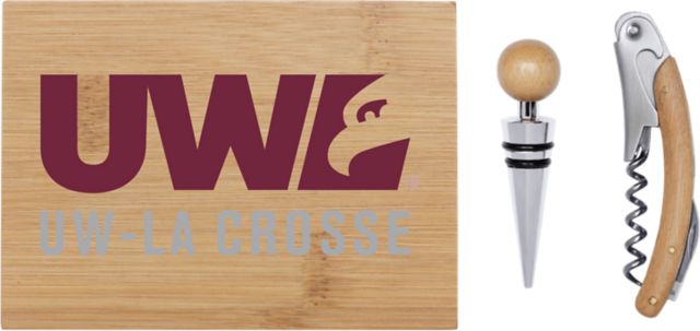 University of Wisconsin - La Crosse Bamboo Wine Tool Set