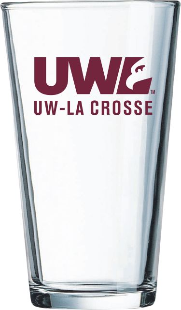 University of Wisconsin - La Crosse Eagles 16 oz. Drinking Glass
