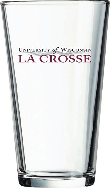 University of Wisconsin - La Crosse 16 oz. Glass