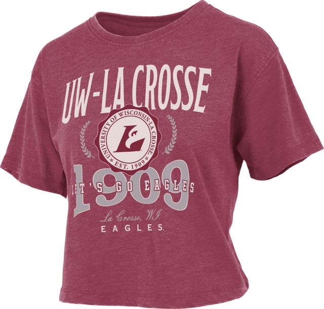 University of Wisconsin - La Crosse Women's Crop Short Sleeve T-Shirt