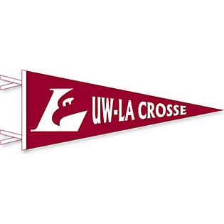 Wisconsin Lacrosse Eagles Pennant 12 x 30 Banner College Flags & Banners Co 