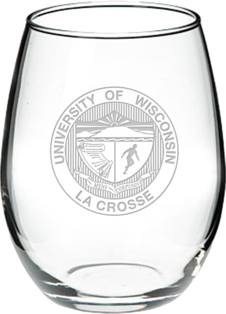 University of Wisconsin - La Crosse 21 oz. Stemless Wine Glass