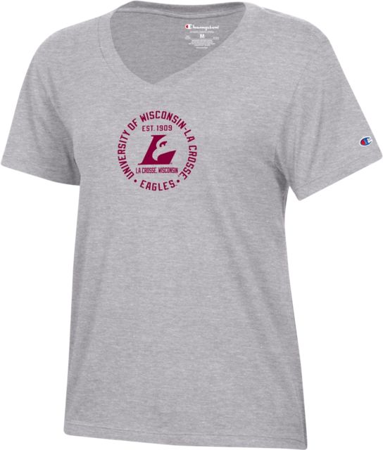 University of Wisconsin - La Crosse Women's V-Neck Short Sleeve T-Shirt