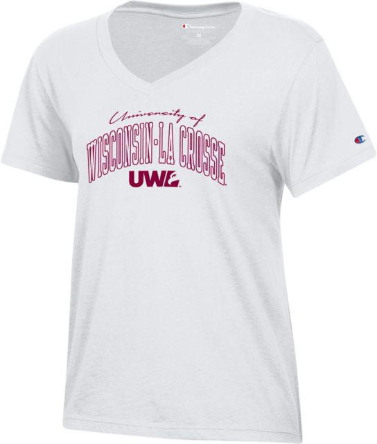 University of Wisconsin - La Crosse Women's V-Neck Short Sleeve T-Shirt